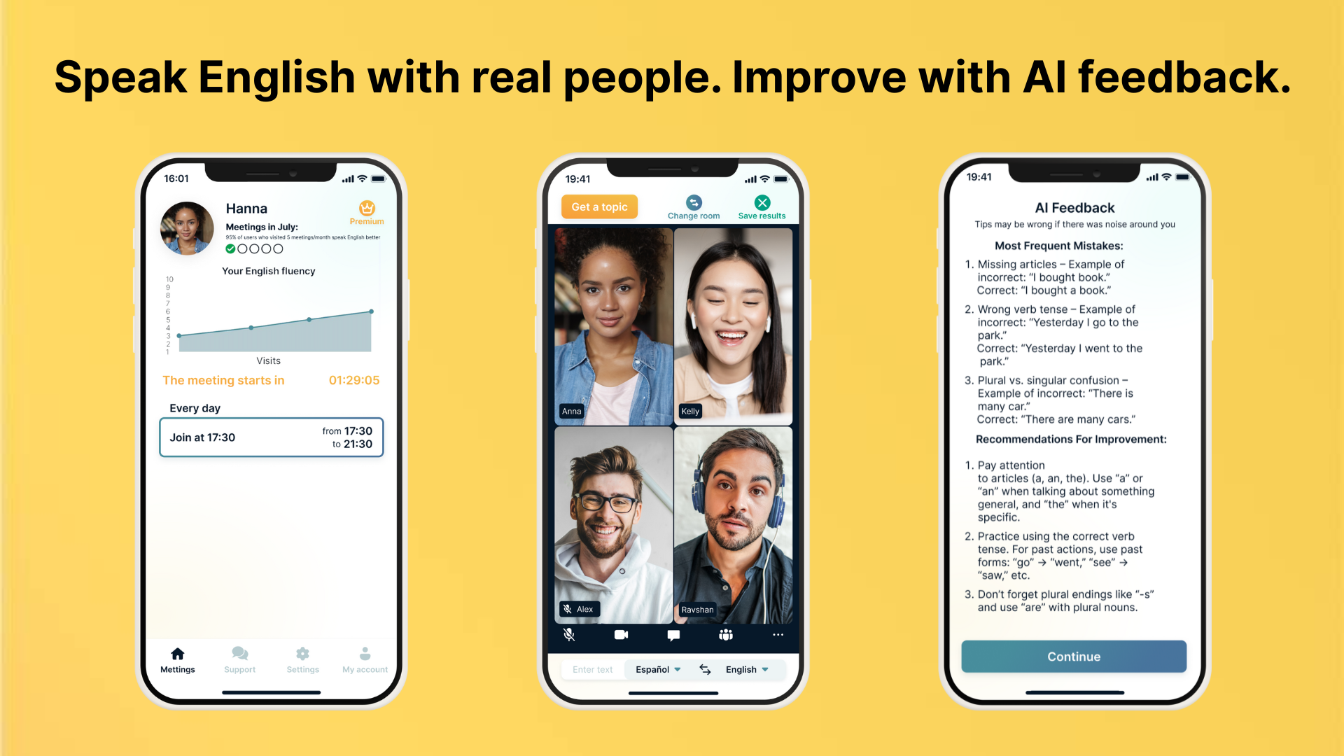 Govar – AI English speaking club