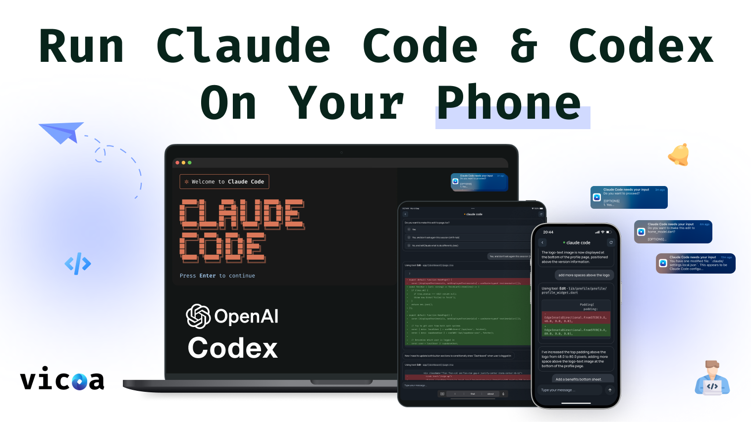 Vicoa - Vibe Code Anywhere