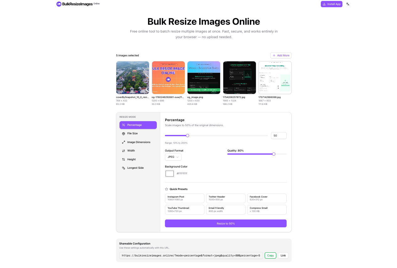 BulkresizeImages Online