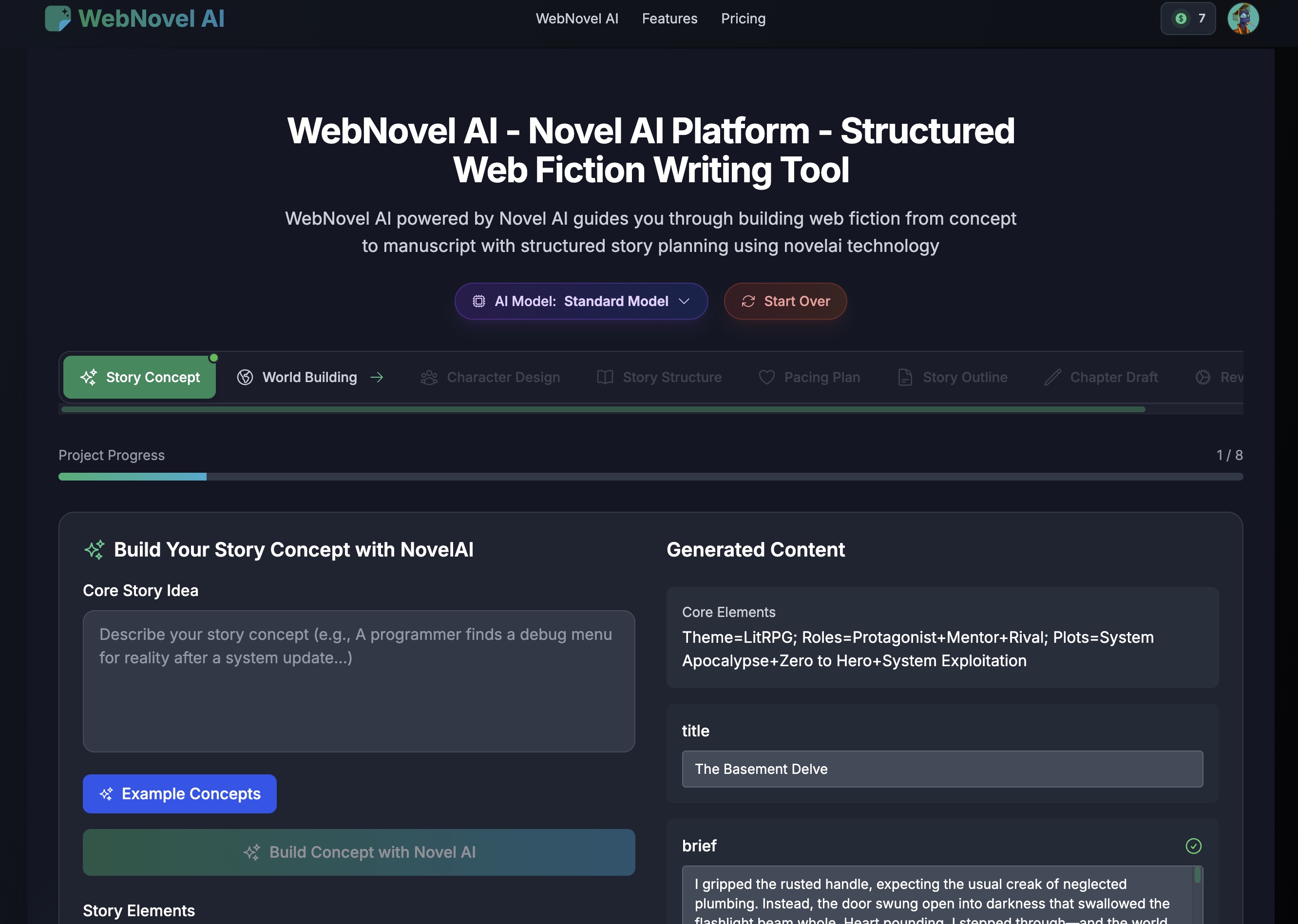 WebNovel AI