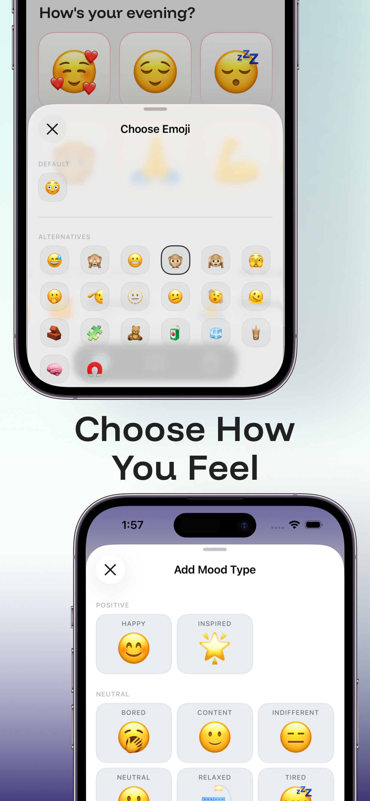 mudo — micro mood journal 