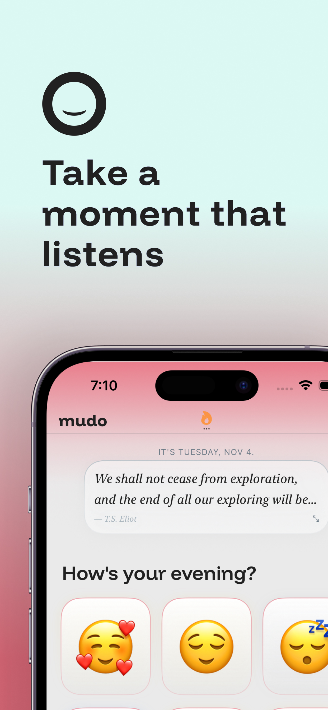 mudo — micro mood journal 