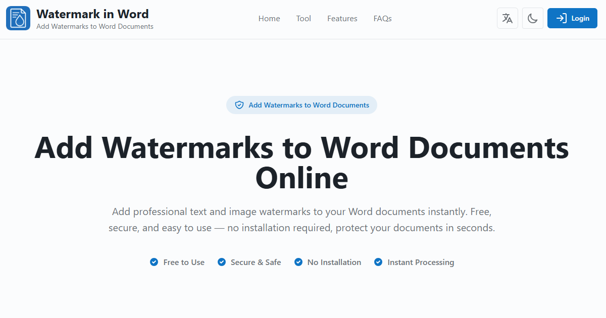 Watermark in Word