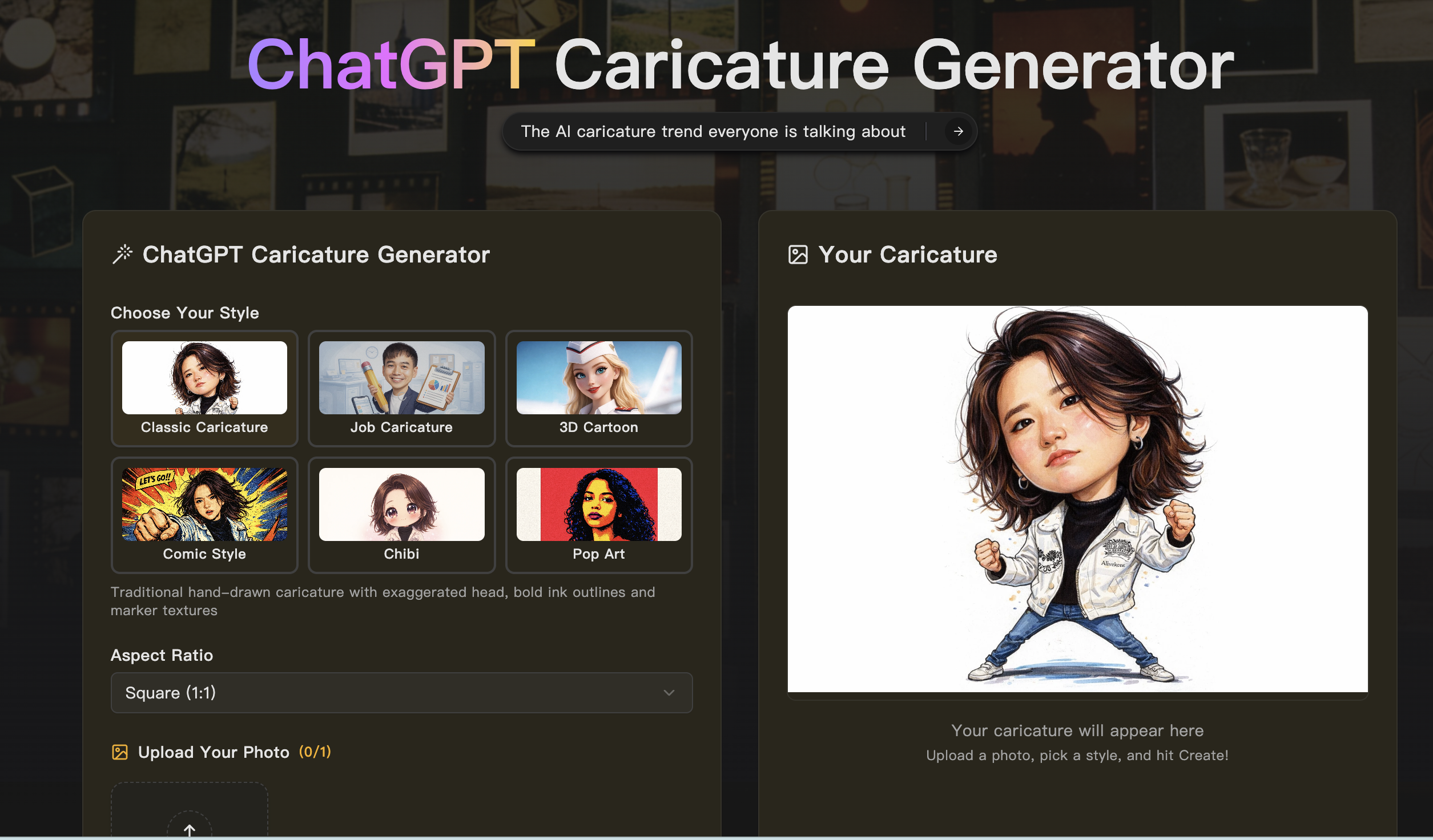 ChatGPT Caricature