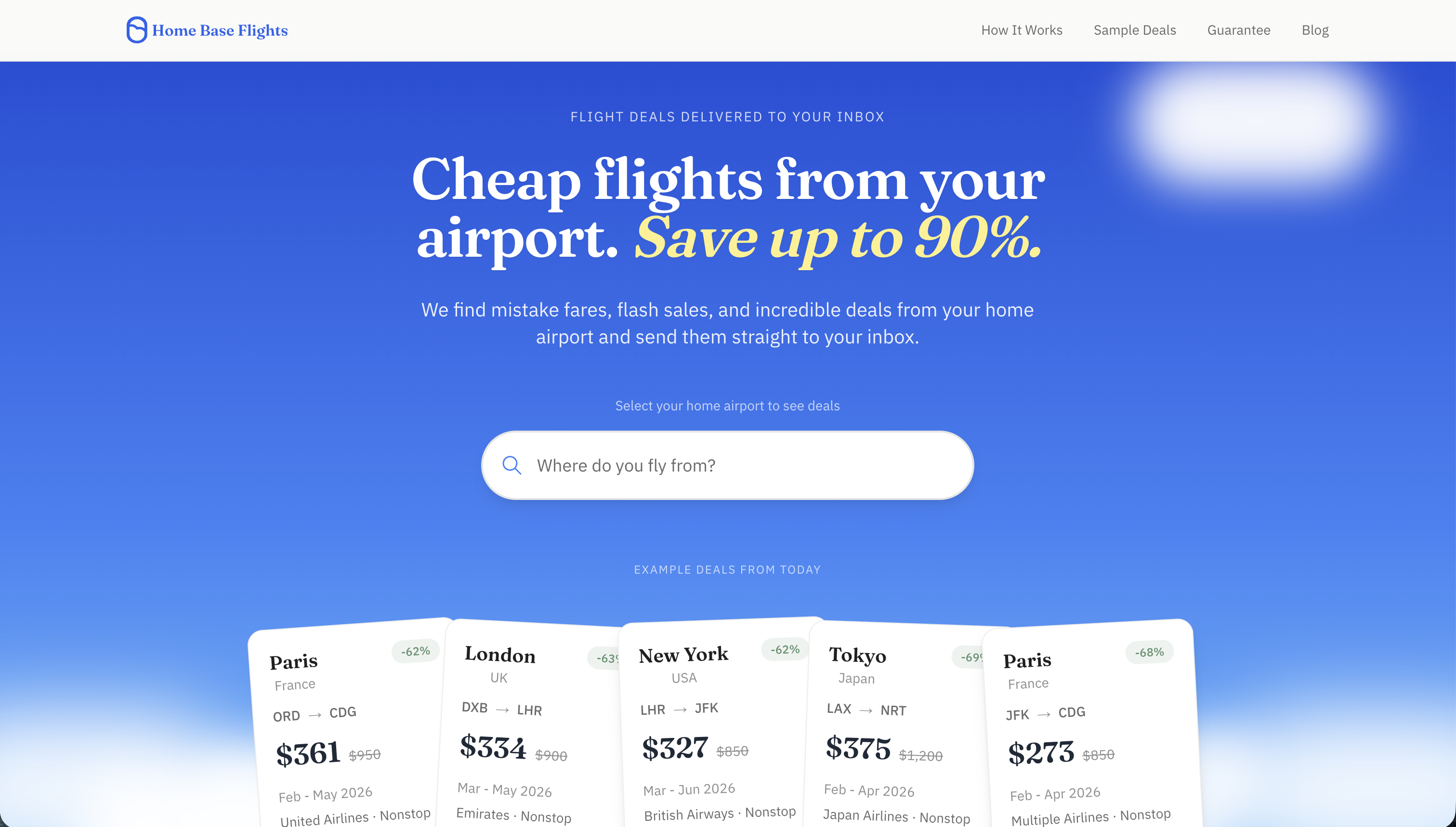 Homebase Flights