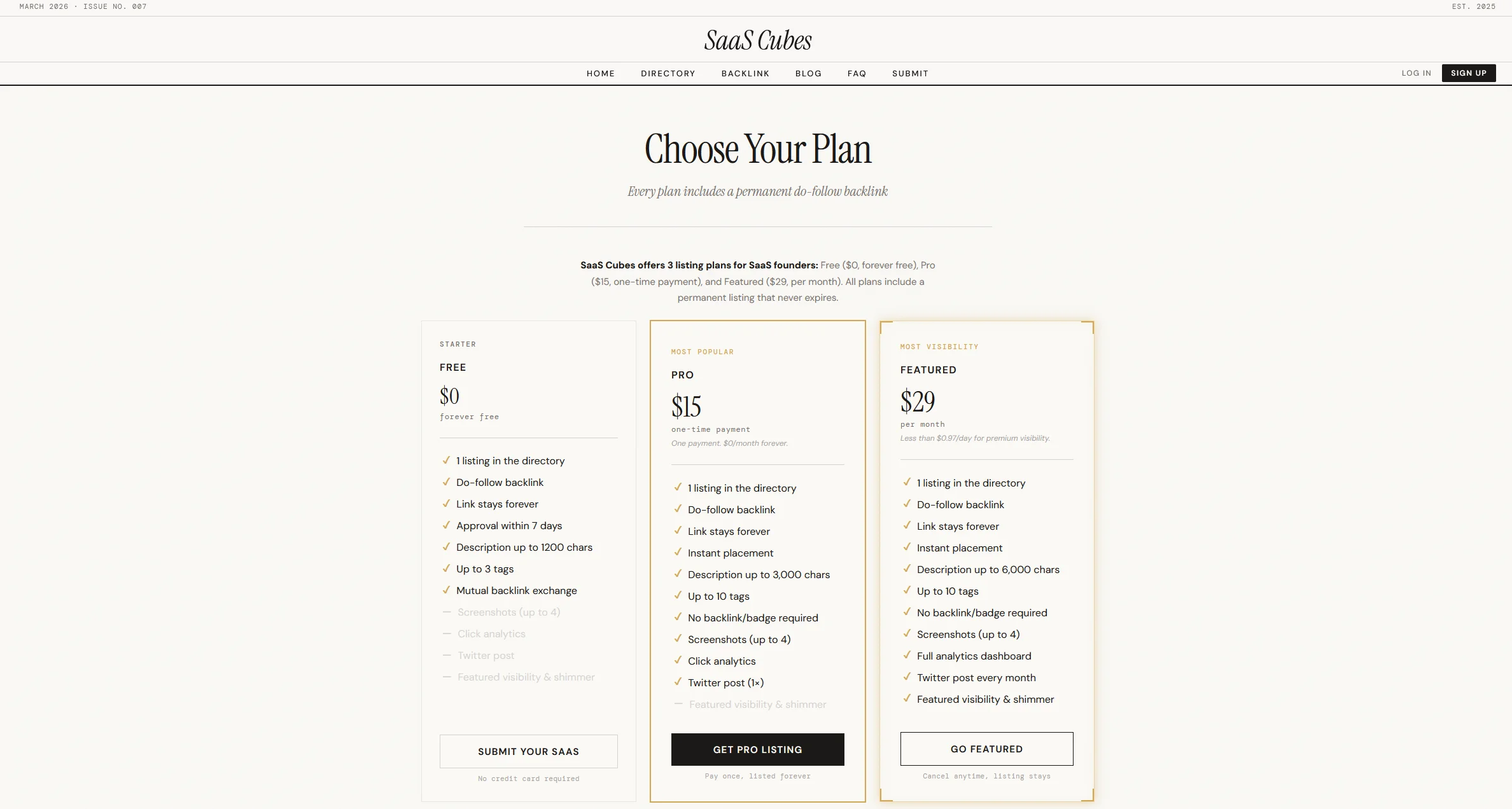 SaaS Cubes