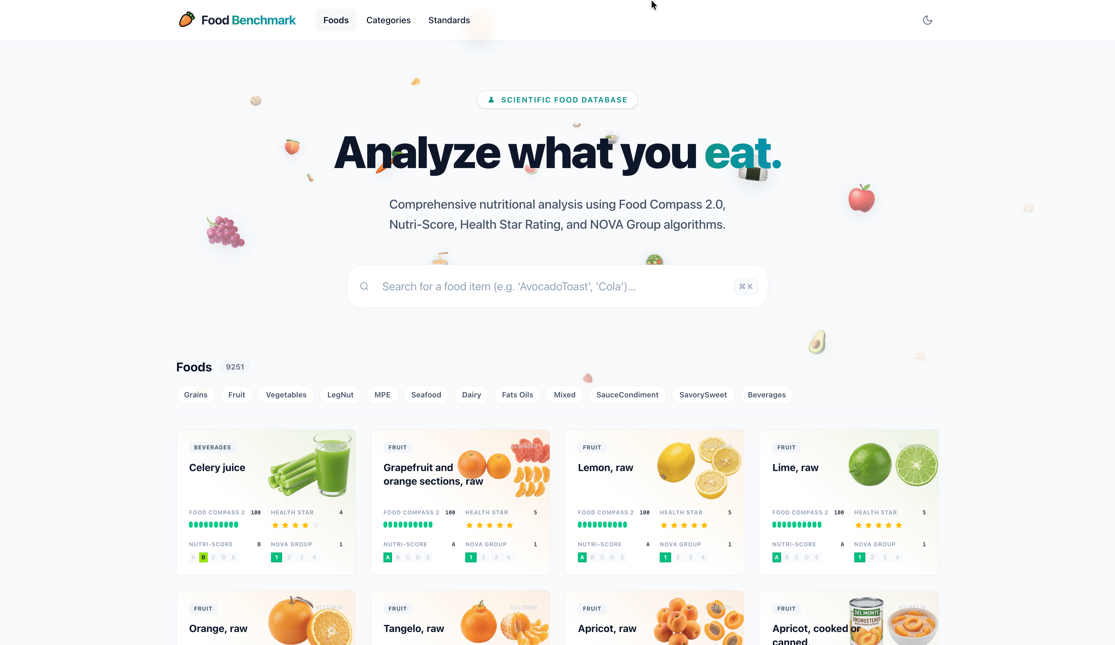 Food Benchmark