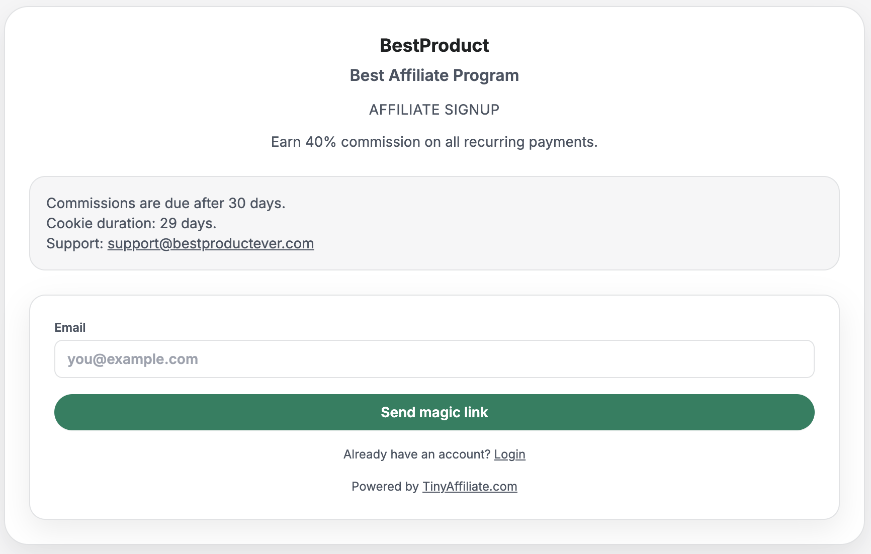 TinyAffiliate