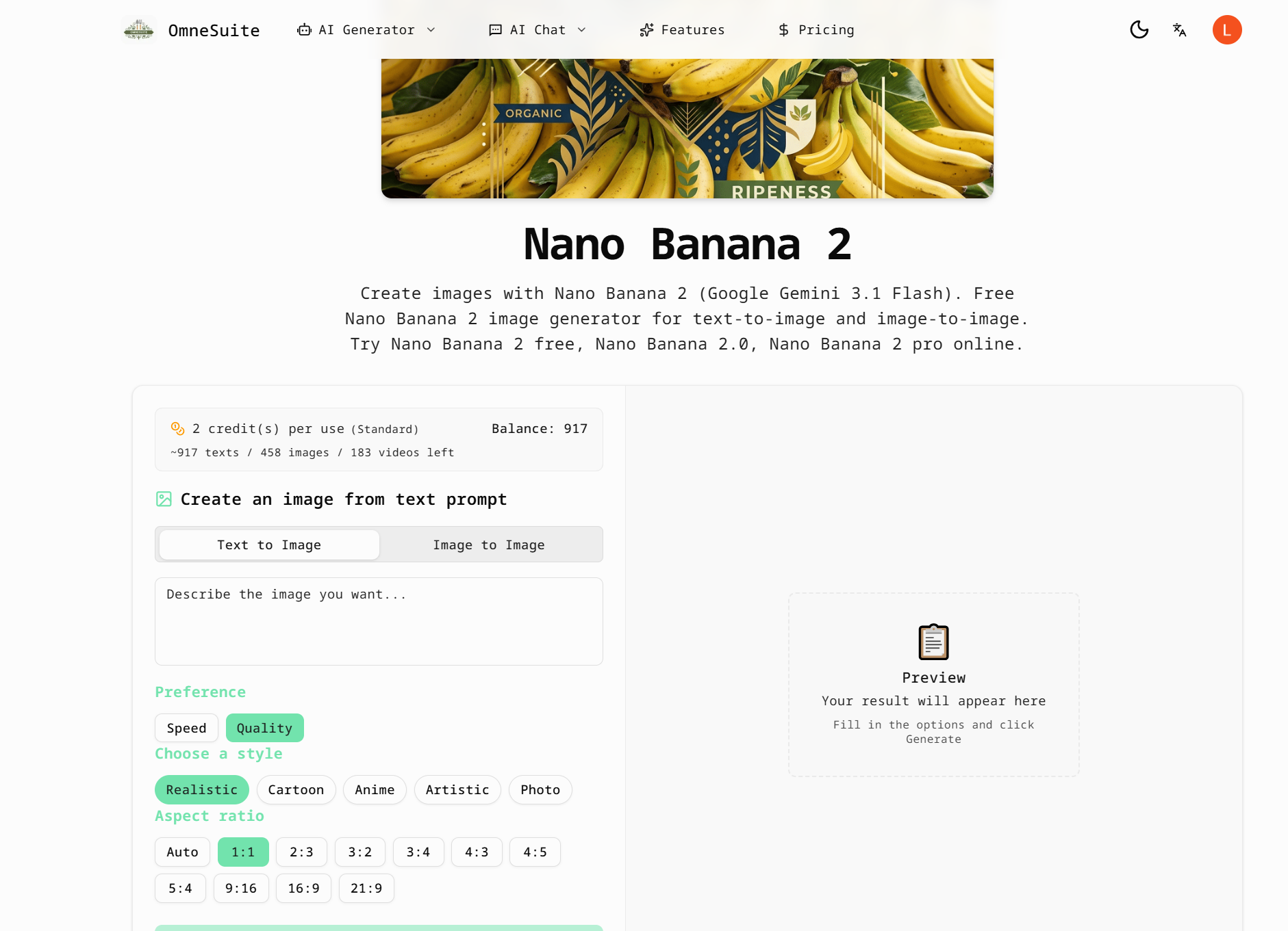 Omnesuite AI Generator Tools