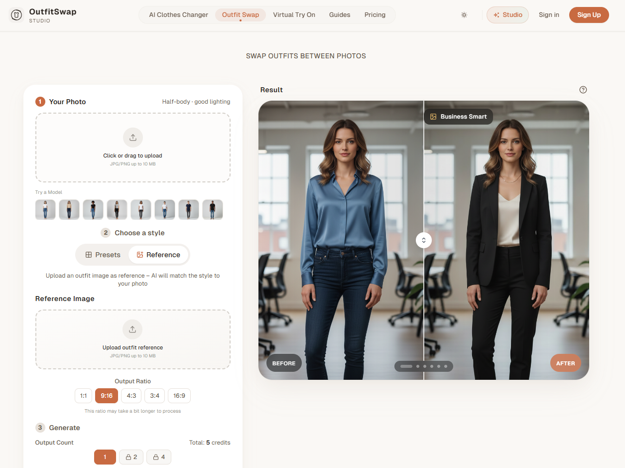 OutfitSwap Studio