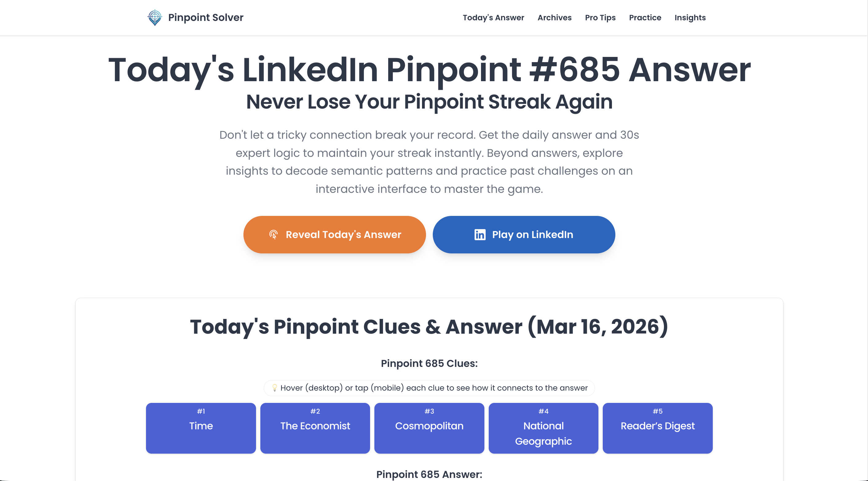 Pinpoint Solver