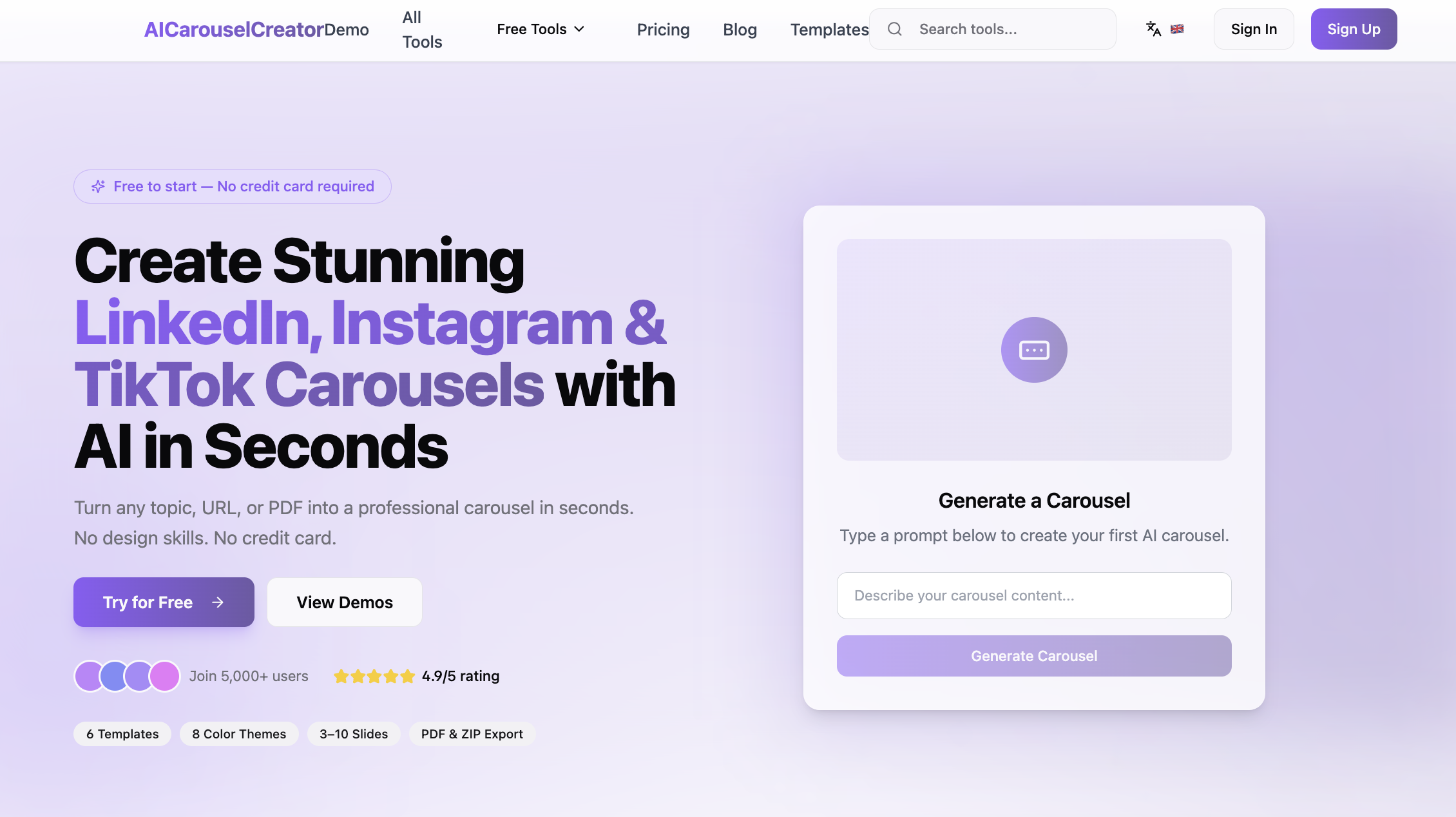 AI Carousel Creator