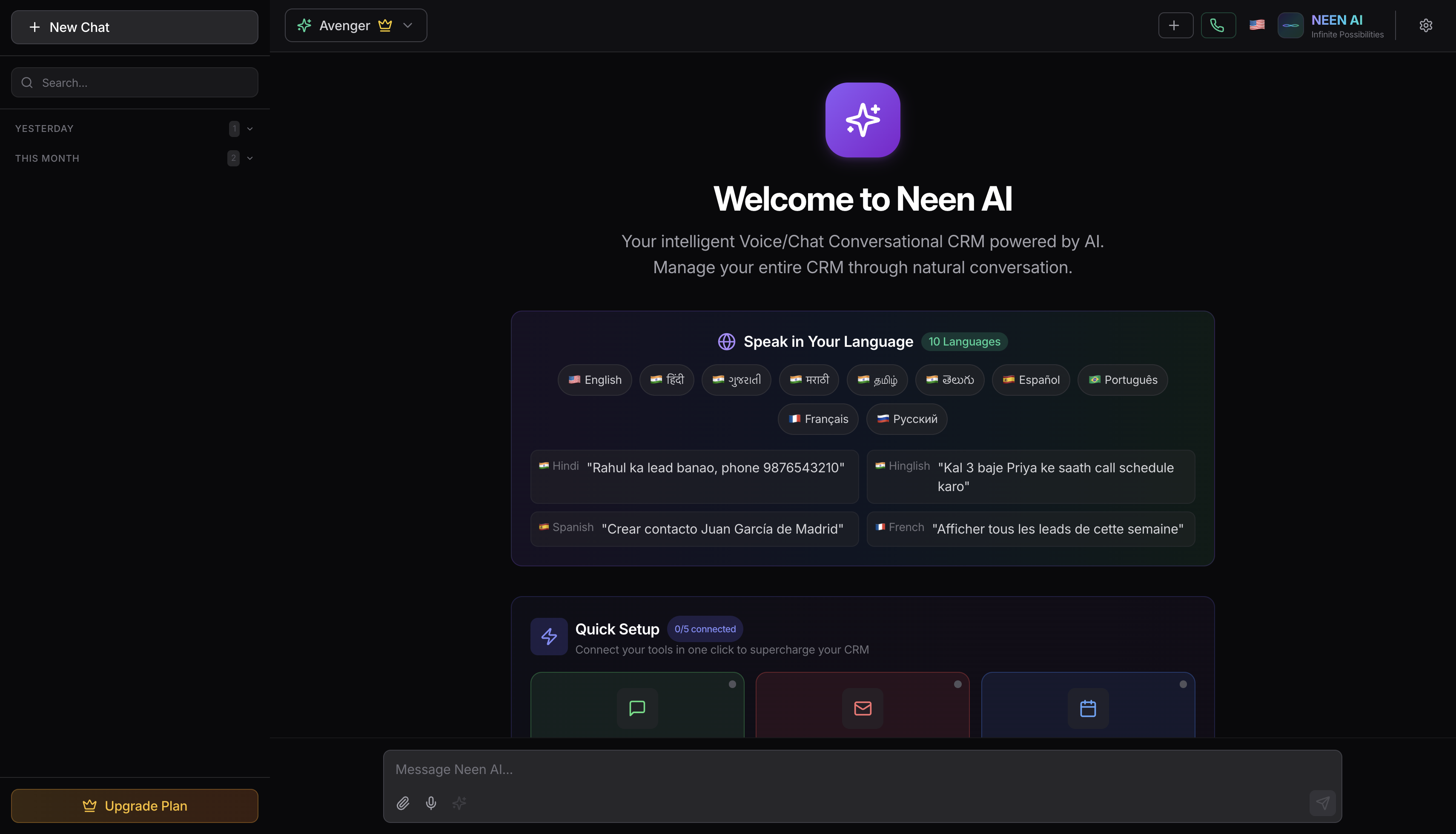 NeeN AI – AI Powered CRM & Smart Workspace