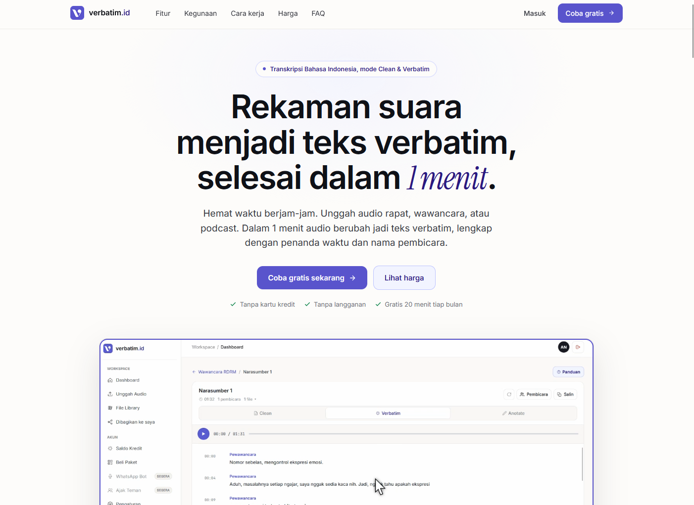 Verbatim ID