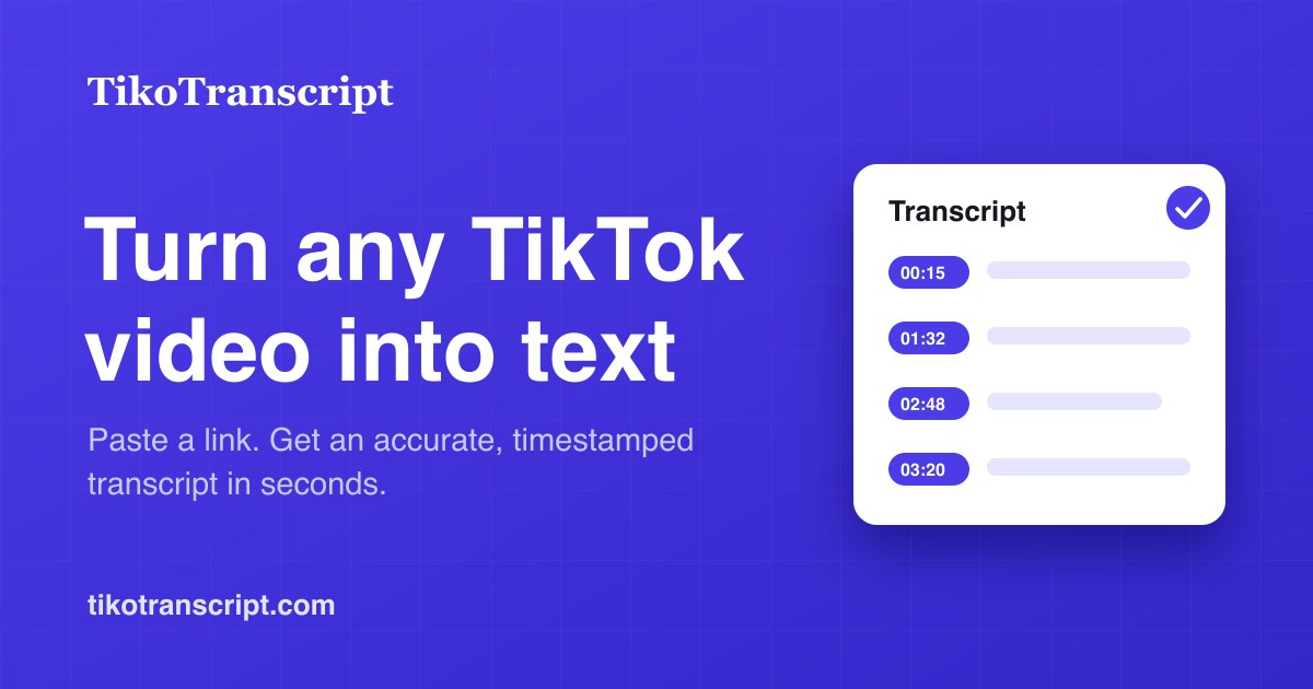  TikoTranscript