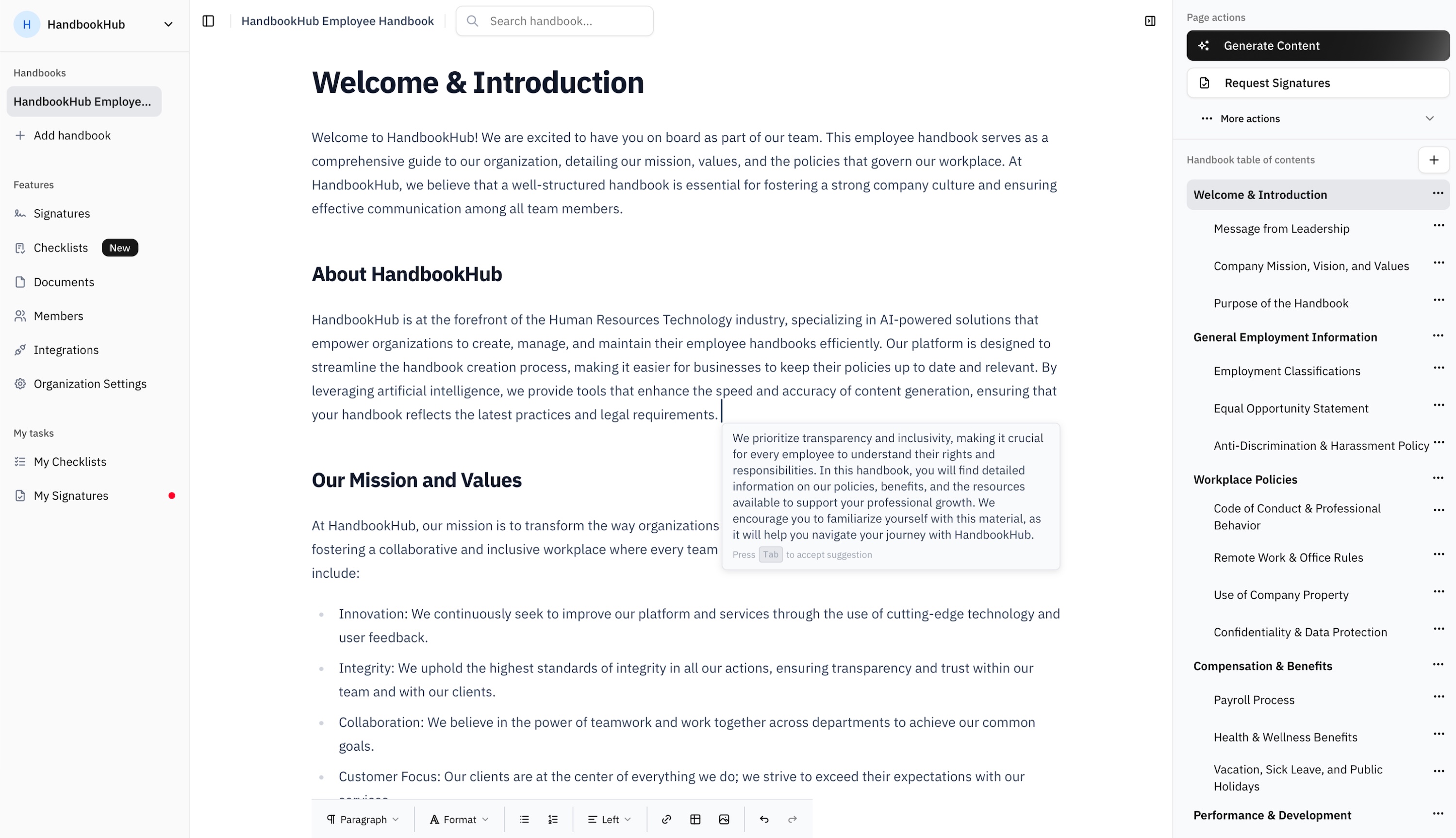 HandbookHub