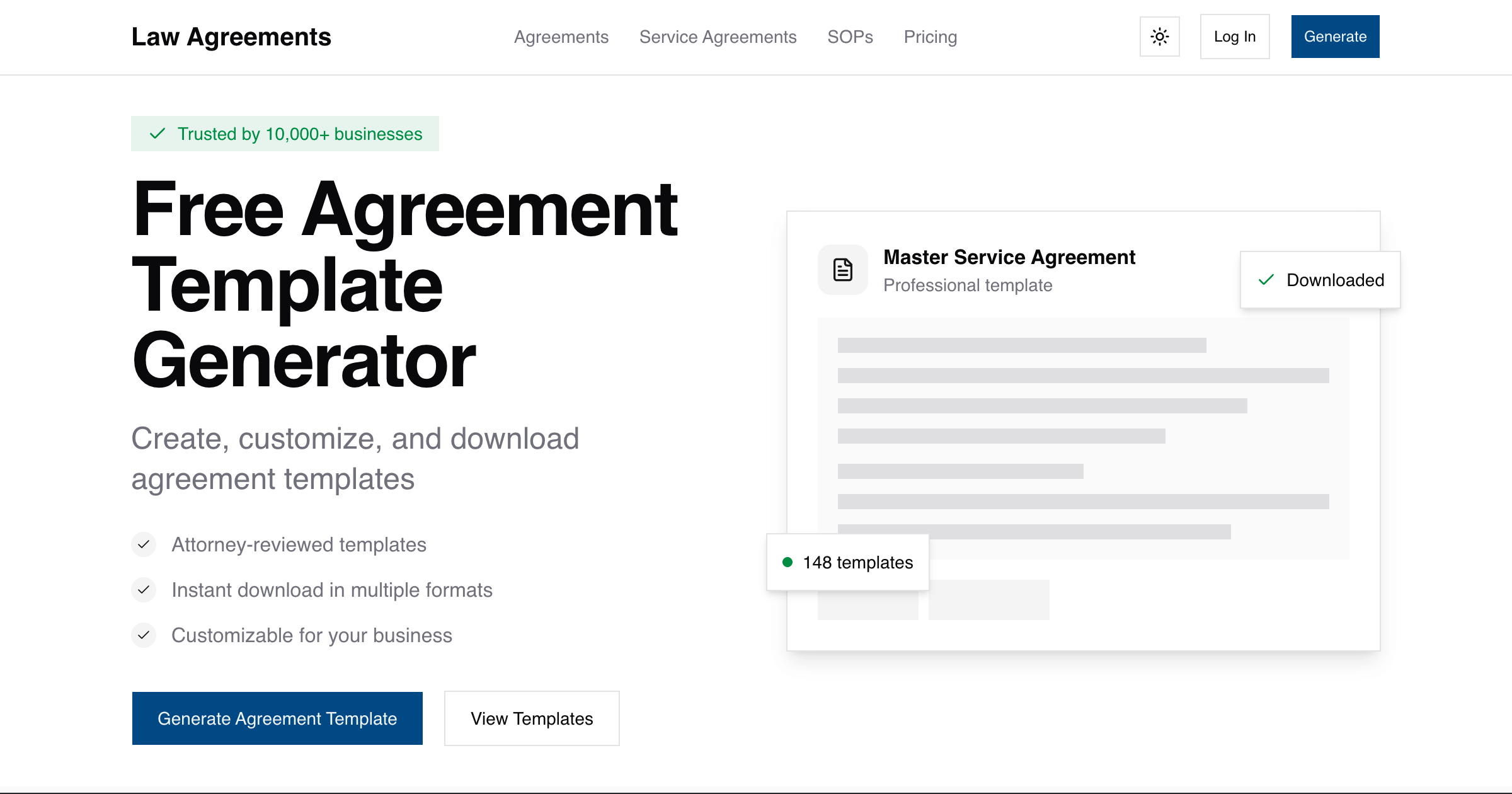 Agreement Template Generator