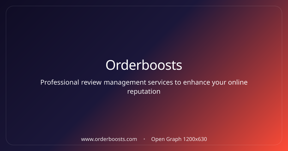 Orderboosts