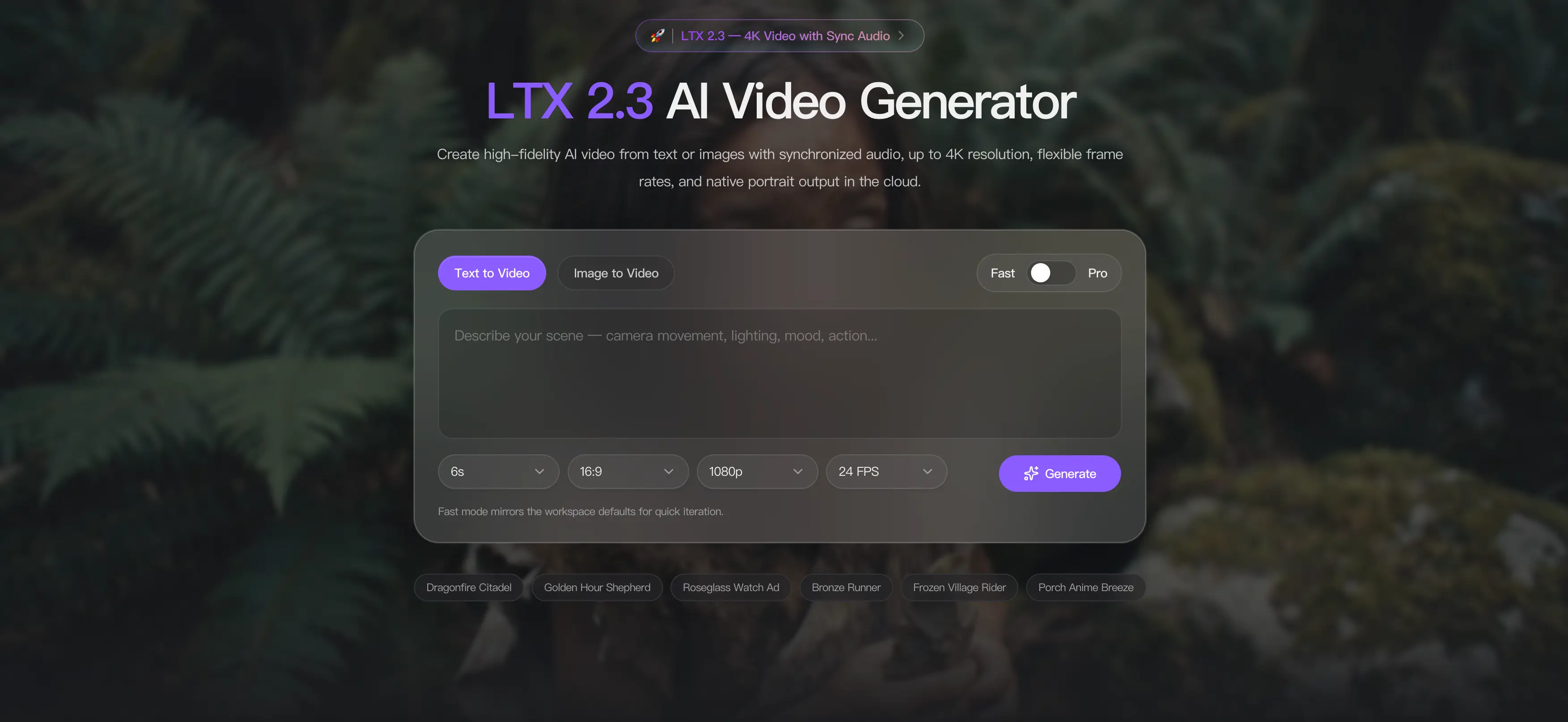 LTX 2.3 AI Video Generator